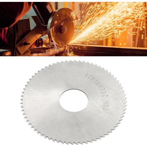 Fraise à disque en acier rapide de 80 x 1 mm avec 72 dents (1/5)