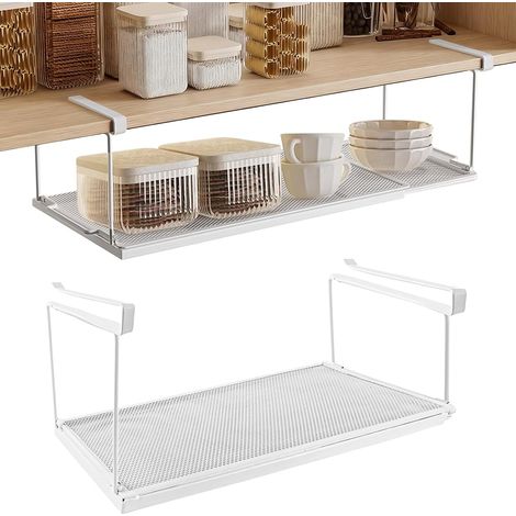 1 Panier Suspendu, Réglable 38-70 Cm, Acier Au Carbone, Pour Cuisine, Bureau, Garde-Manger