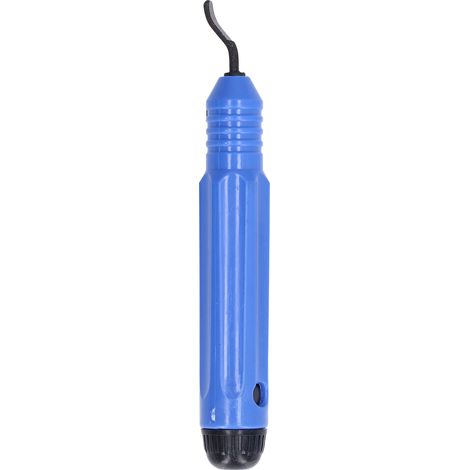 Kit d'ébavurage comprenant un outil pour enlever les bavures de bord, un couteau et une lame pour plastique, bois et résine. (1/5)