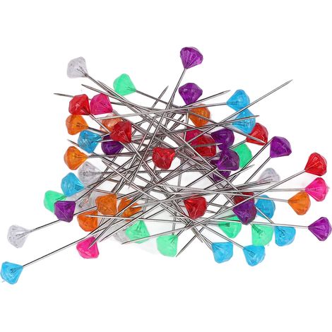 Schachteln Nähnadeln, bunte multifunktionale Strass-Korsage- und Blumenstraußnadeln für Handarbeiten (1/5)