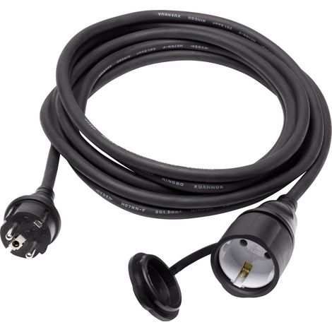 Sygonix SY-5044438 Strom Verlängerungskabel 16 A Schwarz 3.00 m H07RN-F 3G 1,5 mm²