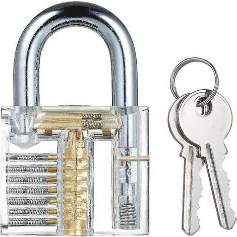 Transparentes Übungsschloss, Schlossöffnungswerkzeug-Set für Schlosser, Schlossöffnungswerkzeug-Set (1/5)