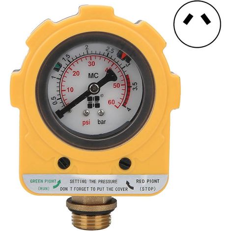 Automatischer Druckregler für Wasserpumpen mit NPT4-Gewinde, 1500 W, 30 A, 0–60 psi, Stecker E04-1500AU, 220 V Wechselstrom