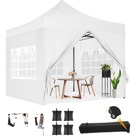 Abri de jardin, Imperméable, Montage facile, BLANC (1/2)