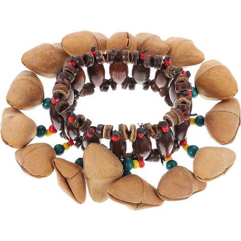 1 bracelet Dora en coquillage, clochette de tambour africain, jouet musical (couleurs assorties)-13.50X5.50X3.50CM (1/3)