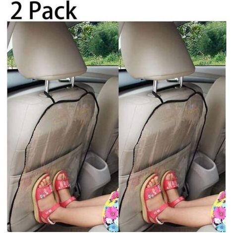 Housse de siège de voiture en 2 pièces, protection de nettoyage de tampon de boue pour enfants, protection contre la poussière et la poussière (1/5)