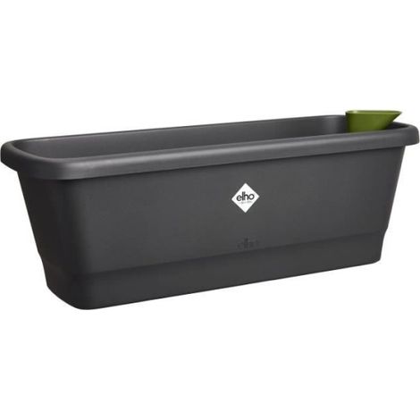 Elho Noa Balconniere M - Noir - L 52 x B 20 x H 18 cm - Balconextérieur - 100% recyclé (1/5)