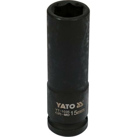 YATO BUSSOLA A IMPATTO LUNGA DA 1/2" A 6 PUNTE 15 mm (1/3)