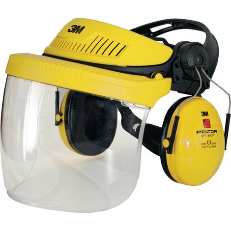 3M Gesichts-/Gehörschutzkombination G5V5F1H51 Klarsichtvisier Polycarbonat EN 166 EN 352-1-3 (1/5)