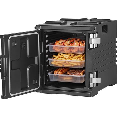 VEVOR Contenedor Isotermico de Alimentos 75 L, Caja Isotermica de LLDPE No Electrico, con Ruedas y Cierre de Acero Inoxidable 304, para Bandejas de Varios Tamaños (NO Incluidas), para Banquetes (1/5)