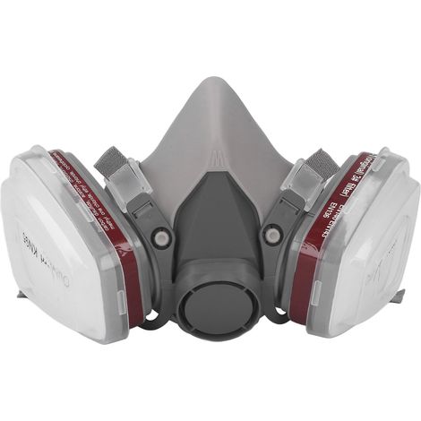 7-teiliges Set Halbgesichtsmasken, staubdichte Atemschutzmasken für Malerarbeiten (1/5)
