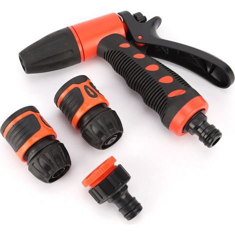 Pistolet d'arrosage manuel pour jardin avec raccord de tuyau (1/5)