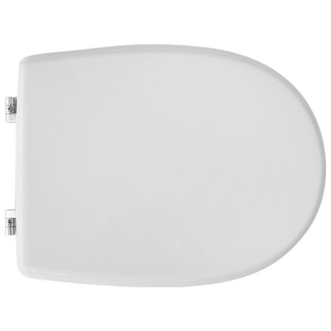 Abattant WC pour vase Astra Gemma 46-49x37 cm abattant WC blanc en bois stabilise' moule' en polyester avec charnie'res re'glables