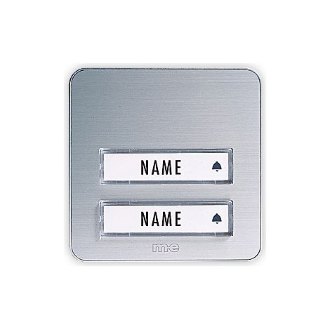 Sender Bell-202.3 TXA für Funk-Türglocke 2-Fam.Haus, silber/Aluminium