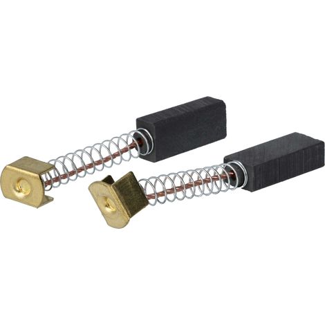 vhbw 2x balais charbon 6 x 9 x 20 mm compatible avec Kirby G10 Sentria, G2, G Six, G3, G4, G5, G6, G7 Ultimate, G1, G8 Diamond machine à coudre , noir