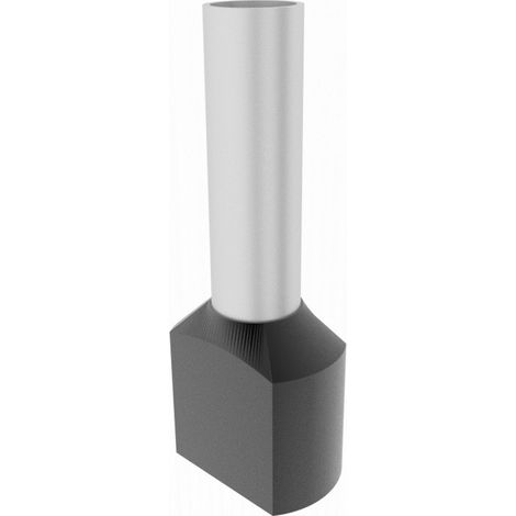 100 cosses à double isolation 2 x 1,5/8 mm, noires TE1508 Elpromet 0361