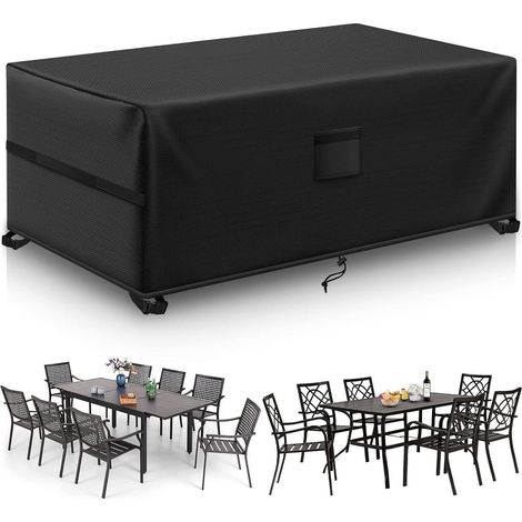 Gartenmöbel Abdeckung 170x94x70cm, wasserdicht, winddicht, UV-beständig, 420D Oxford (1/5)