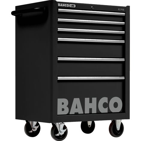 Bahco Classic Werkstattwagen 26 mit 6 Schubladen, schwarz