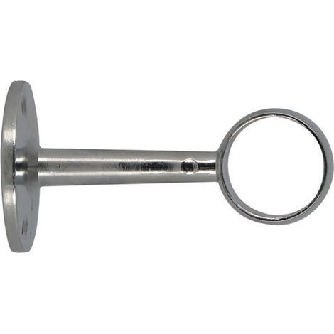 Mobois Kleiderstangenhalter aus verchromtem Metall 70 mm, Satz von 2
