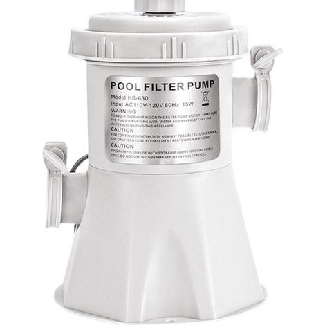 Pompe de filtration de piscine à cadre, pompe de circulation puissante et silencieuse pour bassin et spa, piscine hors sol (1/5)