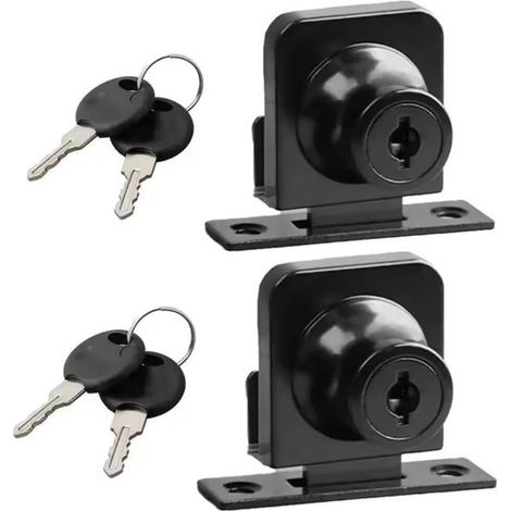 Fensterverriegelung – Zinklegierung – 5–8 mm – Schwarz – 2er-Pack (1/5)