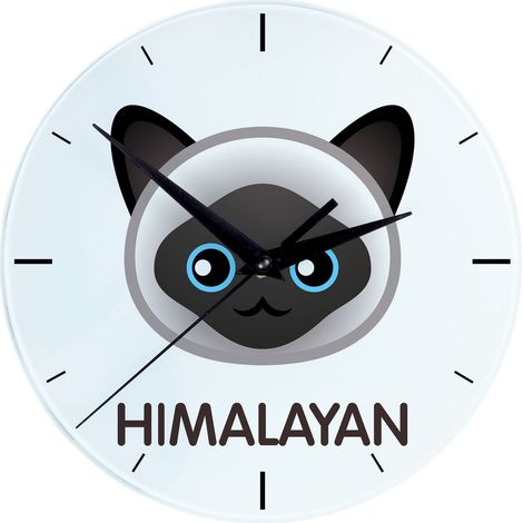Himalayan - Reloj de MDF con gráficos e inscripción de Art-Dog (1/4)