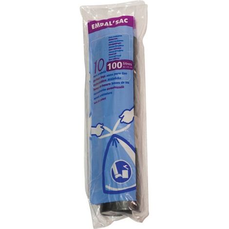 Sac Poubelle à Lien Coulissant 100 L H 90 X L 82 Cm - 24 Microns