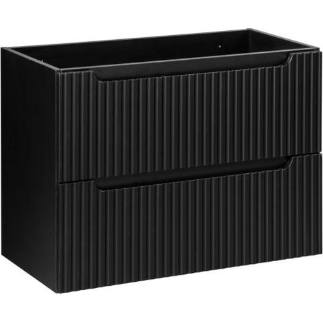 Meuble sous-vasque 80 cm - H 57 x L 80 x P 39 cm - Astral Black - Livraison gratuite