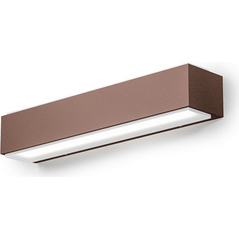 Applique Led Ges965C 20W Double Émission 922Lm 3000K En Aluminium Moulé Sous Pression Rouille - Applique D'Extérieur Ip65 - Gea Luce (1/2)