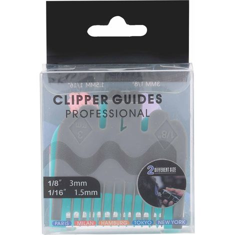 8 pièces guide de coupe pour tondeuse à cheveux, accessoire de coiffure pour salon et maison, peigne de coupe (1/5)