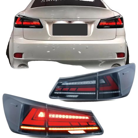 Juego de luces traseras LED, material ABS, 35 vatios, 3400 lúmenes, resistente al agua IP67, compatible con Lexus IS250 IS350 ISF IS II 200d 220d 2006-2013 (1/5)