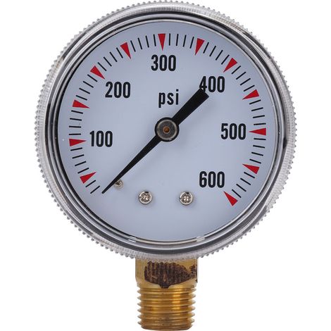 Manomètre De Pression - 0-600 Psi - Filetage 1/4 Npt - Pour Chauffage Domestique Et Industrie Minière (1/5)