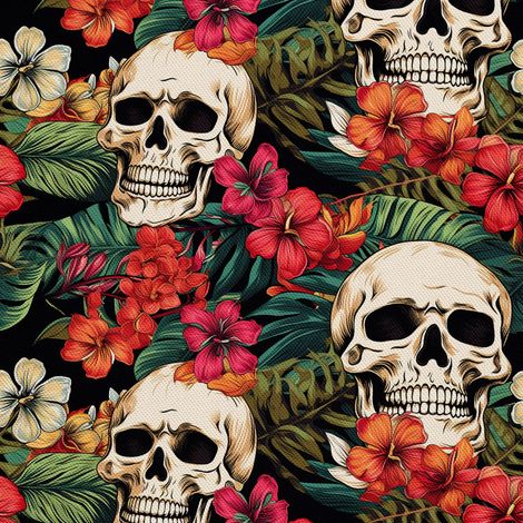 Tela Oxford decorativa para exteriores - Motivo de calavera I DX4055 (1/5)