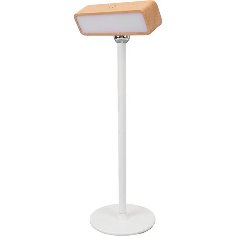 Applique murale orientable 360° sans fil bois et métal 3000K tactile gradable aimantée lampe chevet rechargeable chambre salon (1/5)