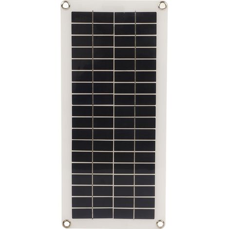 Panneau Solaire 10W Silicium Polycristallin Double Sortie USB pour Moto Bateau Tracteur Remorque Camion Tondeuse Autocaravane Régulateur 30A (1/5)