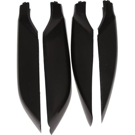 4x Couvercles de protection noirs et argentés pour barres de toit Land Cruiser Prado 150 Lc150 2010--- (1/5)