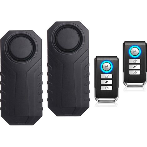 Alarma antirrobo Wsdcam para bicicleta, 113 dB, resistente al agua, con control remoto, sistema de seguridad por vibración para motocicletas y bicicletas. (1/5)