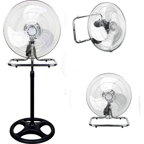 Ventilatore a piantana "Niklas" a parete e da tavolo con 3 velocità (1/5)