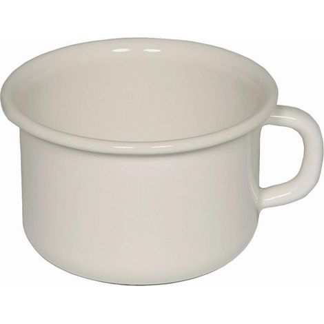 Riess Kaffeeschale Ø10cm 0,4 Liter Emaille Classic Weiss