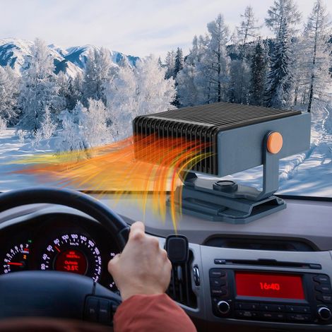 Autoheizung, 2-in-1-Autoheizungslüfter, Windschutzscheiben-Defog-Defroster, Heizlüfter passend für die meisten Autos