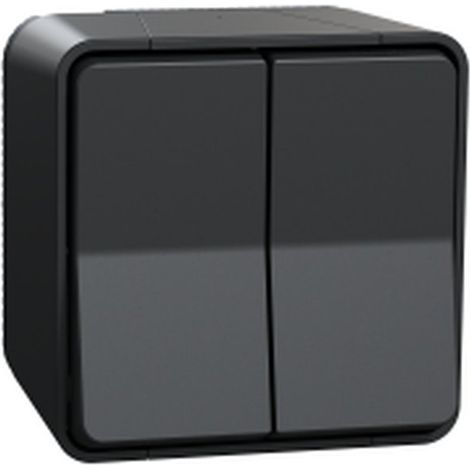 Mureva Styl - Double va et vient - saillie - IP55 - IK08 - connexion - MUR35022