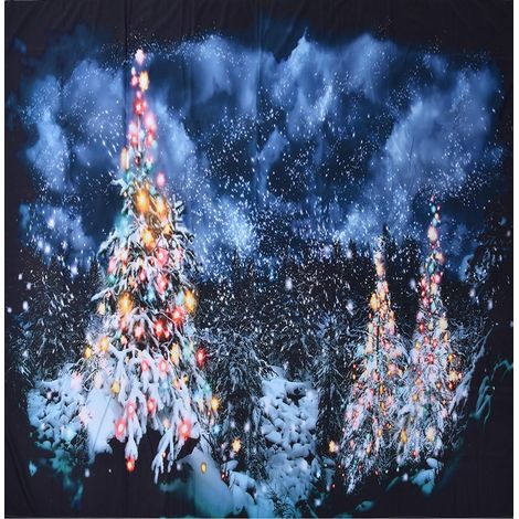 Tenture murale de Noël en polyester, décoration festive pour chambre 230x180 cm
