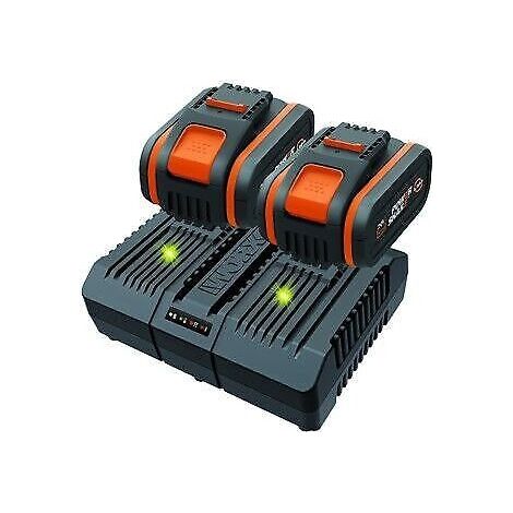 WORX WA3611 con 2 batterie da 4.0 Ah + caricabatterie