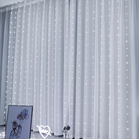 Guirlande lumineuse, rideau Lumière USB avec 300 LED, 33m, avec 8 mode d\'éclairage, décoration pour Fête, Mariage-Ywey (1/4)
