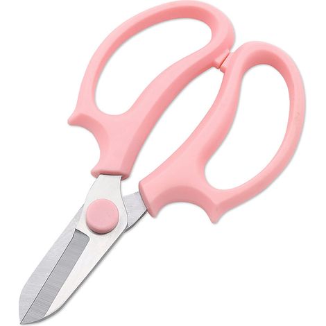 Forbici da fiorista in acciaio inox – rosa – impugnatura comoda – orticoltura