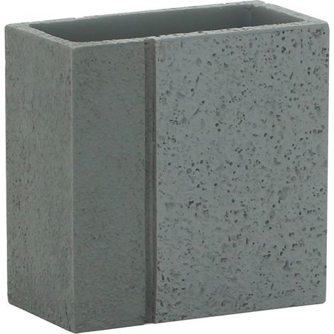 Bicchiere in poliresina grigio - serie Pietra (1/3)