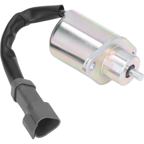 Solenoïde d'arrêt carburant 12V TOSD‑03‑073 2848A278, vanne de coupure moteur pour Perkins UB704, arrêt flamme, pièce compatible. (1/5)