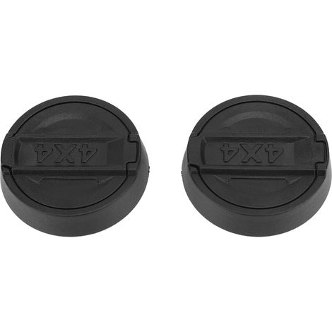 Ortviai Cache-serrure magnétique pour Jeep Wrangler JL 2018–2024 – Noir, ABS résistant à la chaleur, 2 pièces (1/5)