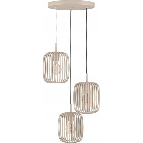 Lámpara colgante eglo Romazzina beige 110 cm 40W (1/2)