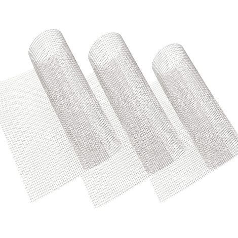Set of 3 Metal Grids, 304 Stainless Steel, Heat Resistant, 8 Mesh, Screening and Filtration, Kitchen and Garden (1/5)